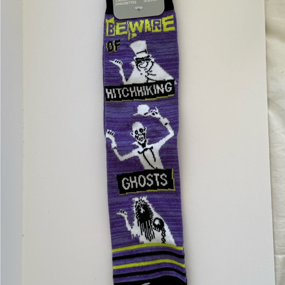 From Disney’s Haunted House, Beware of Hitchhiking Ghosts Purple Socks